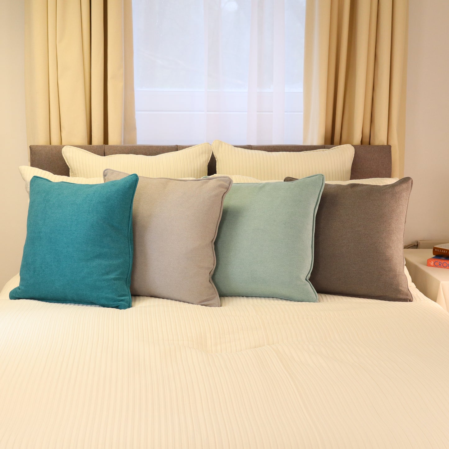 Piped Chenille Cushions