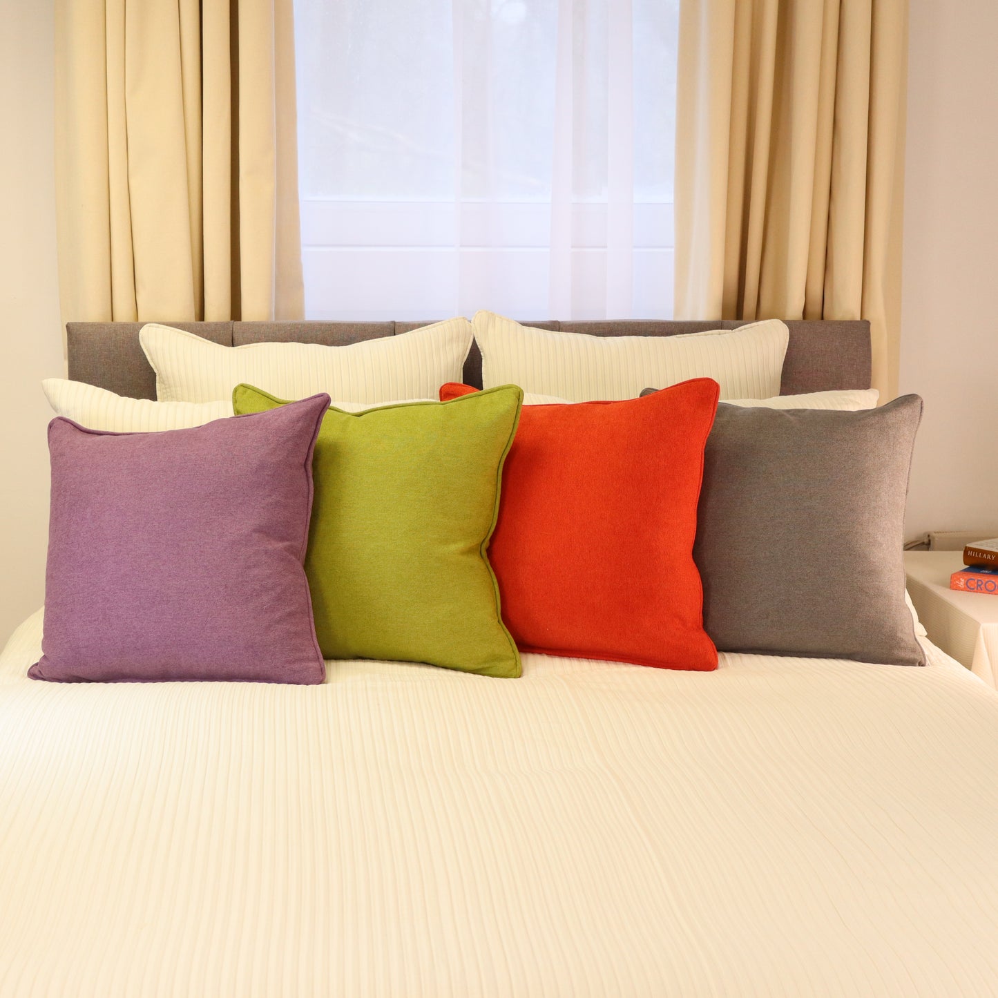 Piped Chenille Cushions